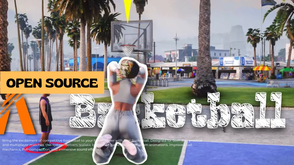 Real Basketball FiveM | Multiplayer & Solo Basketball System | Open Source
